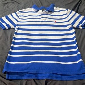 Polo by Ralph Lauren Kids Striped Blue and White Polo